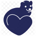 Ferret Animal Glyph Icon