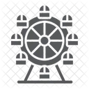 Ferris Wheel Funfair Icon
