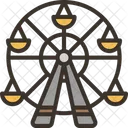 Ferris Wheel Carnival Icon