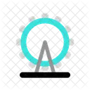 Ferris Millenium Wheel Icon