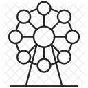 観覧車、遊園地、カーニバル アイコン