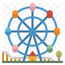 Ferris Wheel Fairground Icon