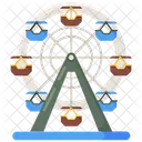 Ferris Wheel Carnival Sky Wheel Icon