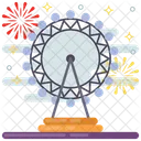 Ferris Wheel London Landmark Big Swing Icon