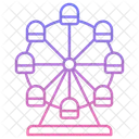 Ferris Wheel Amusement Park Carnival Icon