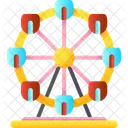 Ferris Wheel Amusement Park Carnival Icon