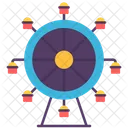 Ferris Wheel Amusement Recreation Icon
