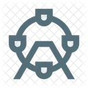 Ferris Wheel Attraction Icon