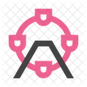 Ferris Wheel Attraction Icon