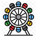 Ferris Wheel Carnival Sky Wheel Icon