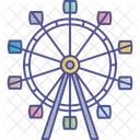 Ferris Wheel Amusement Park Carnival Icon