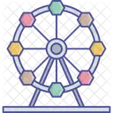 Amusement Park Carnival Fairground Icon