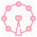 Ferris Wheel Love Romance Icon
