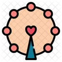 Ferris Wheel Love Romance Icon