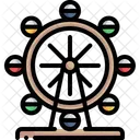 Ferris Wheel Amusement Park Big Wheel Icon