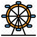 Ferris Wheel Funfair Big Wheel Icon