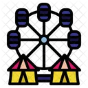 Ferris Wheel Fairground Fun Icon