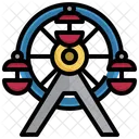 Ferris Wheel Hobbies And Free Time Holiday Icon