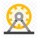 Amusement Park Ferris Wheel Carousel Icon