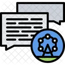 Ferris Wheel Message Messenger Icon