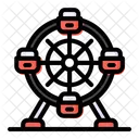 Ferris Wheel Location Place Icon
