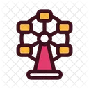 Ferris Wheel Amusement Park Carnival Icon