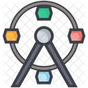 Ferris Wheel Carnival Icon
