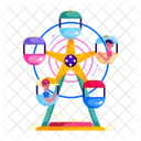 Ferris Wheel Sky Wheel Swing Wheel Icon