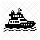 Ferry Transport Vessel Icon