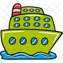 Ferry Ship Ocean Sea Icon