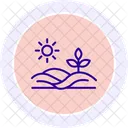 Fertilized Land Farm Icon