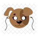 Dog Mask Brown Icon