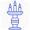 Festival Lights Candle Stand Icon