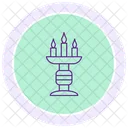 Festival Lights Candle Stand Icon