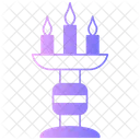 Festival Lights Candle Stand Icon