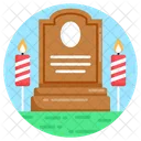 Lapida Cementerio Tumba Icono