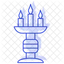 Festlichter Kerze Stander Symbol