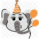 Festive Elephant Celebration  Icon