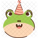 お祝いのカエルのお祝いの時間  アイコン