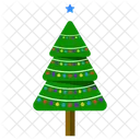 Festive Tree Christmas Tree Evergreen Tree Icon