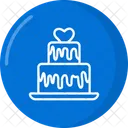 Festlicher Kuchen  Symbol
