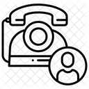 Festnetznutzer Festnetznutzer Kundenanruf Symbol