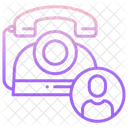 Festnetznutzer Festnetznutzer Kundenanruf Symbol