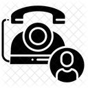 Festnetznutzer Festnetznutzer Kundenanruf Symbol