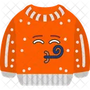 Fete Emoji Sweat Shirt Icône