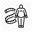 Fettleibigkeit Mann  Symbol