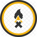 Feuer Neonschilder Flamme Symbol