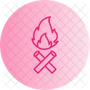 Feuer Neonschilder Flamme Symbol