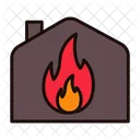 Feuer Feuer Im Haus Zuhause Symbol