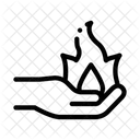 Symbol Feuer Hand Symbol